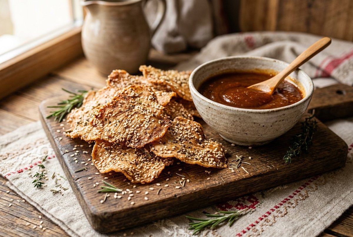 Куриные чипсы " С кунжутом"
